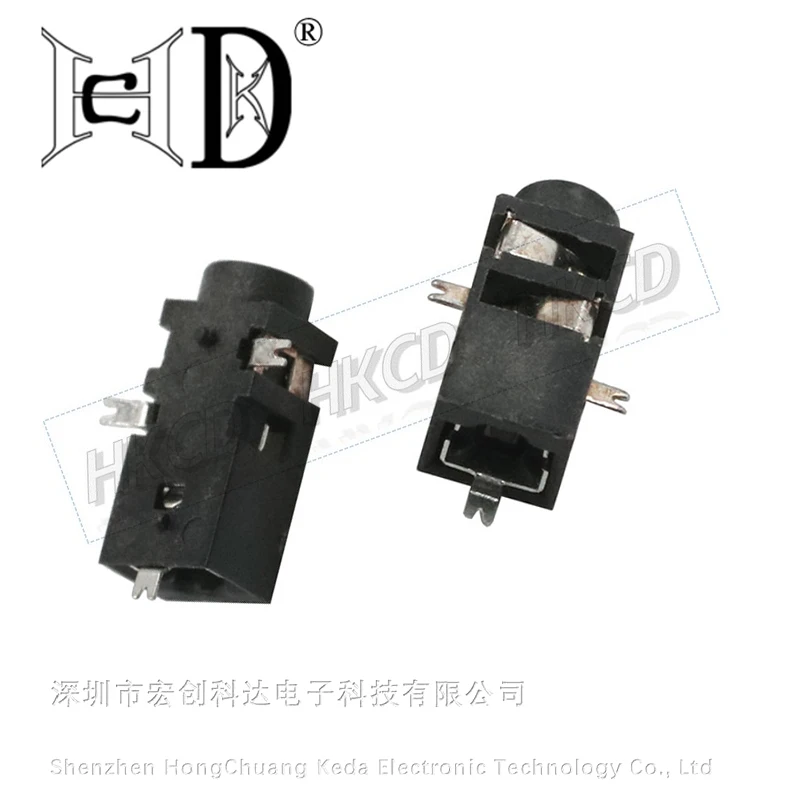 5 uds PJ-208 toma de corriente 2,5 toma para auriculares parche de 3 pies 2 pies fijos base de enchufe de 2,5 MM - imagen 5