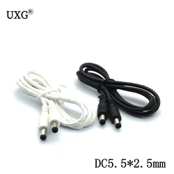 Cable Extensión DC 5,5x2,5mm Macho-Macho 1m para LED CCTV