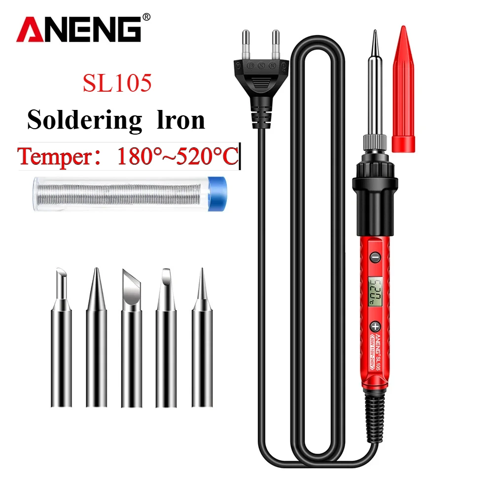 Kit de pistola para soldar de 60W, equipo de soldadura rápida ANENG SL105, estación de Reparación, punta de pistola para soldar, herramientas de reparación profesionales de 110V/220V - imagen 2