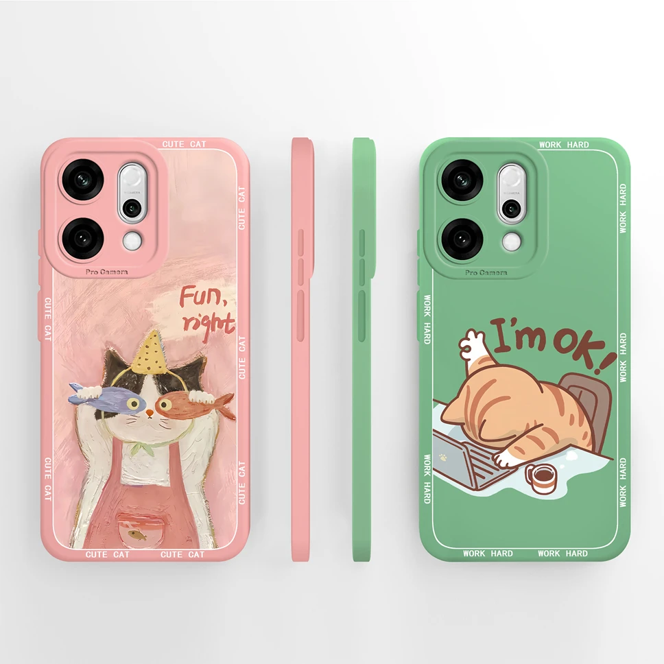 Para Oppo Reno 14 14 Pro 5G Funda de teléfono bonita mariposa suave silicona líquida parachoques para Oppo Reno14Pro Funda Capa de alta calidad - imagen 2