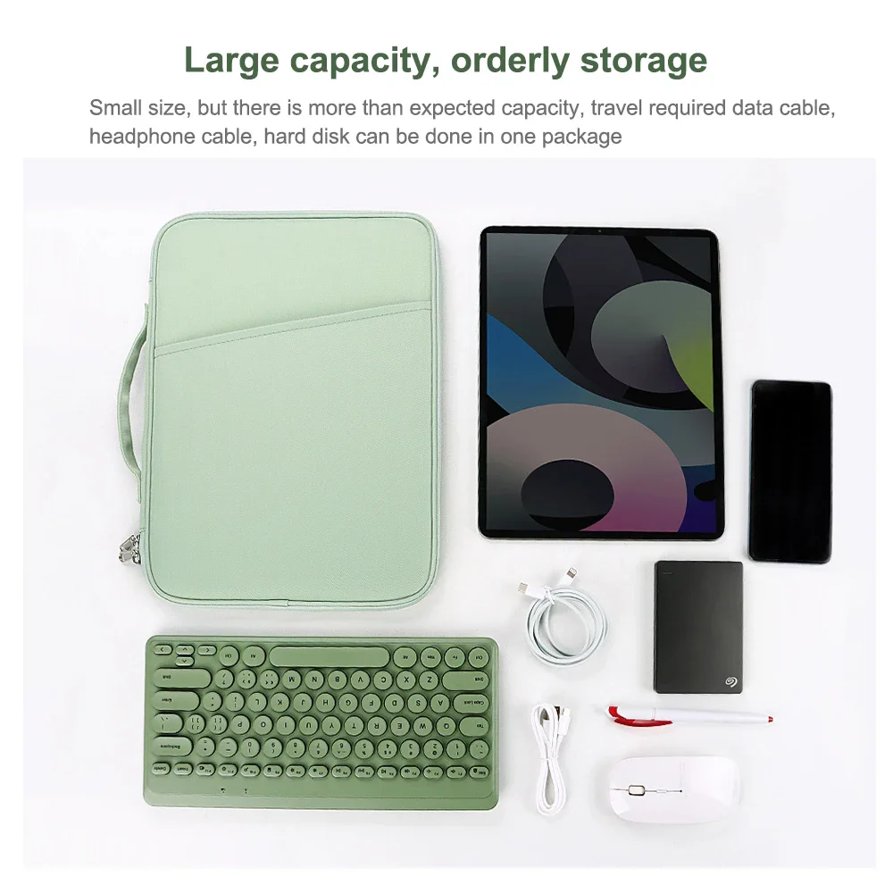 Funda para tableta Samsung Galaxy Tab S10 Plus S9 FE 12,4, bolsa Universal para portátil, bolso para Tab S10 Plus, accesorios - imagen 3