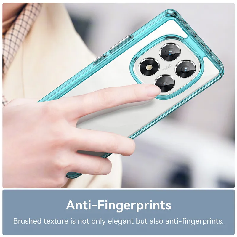 Para Xiaomi Poco X7 Funda Poco X7 5G cubierta TPU borde acrílico Backplane parachoques Fundas protectoras de teléfono para Xiaomi Poco X7 Funda - imagen 4