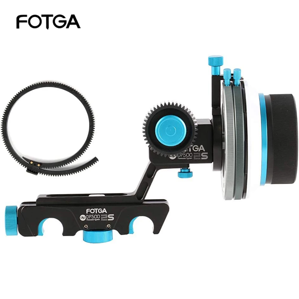 FOTGA DP500IIS amortiguador Follow Focus QR para DSLR HDSLR HDV 5DII III 7D GH5 GH6 A7 A7R A7RS rojo BMCC C100 FS700 A7S para cámara DSLR