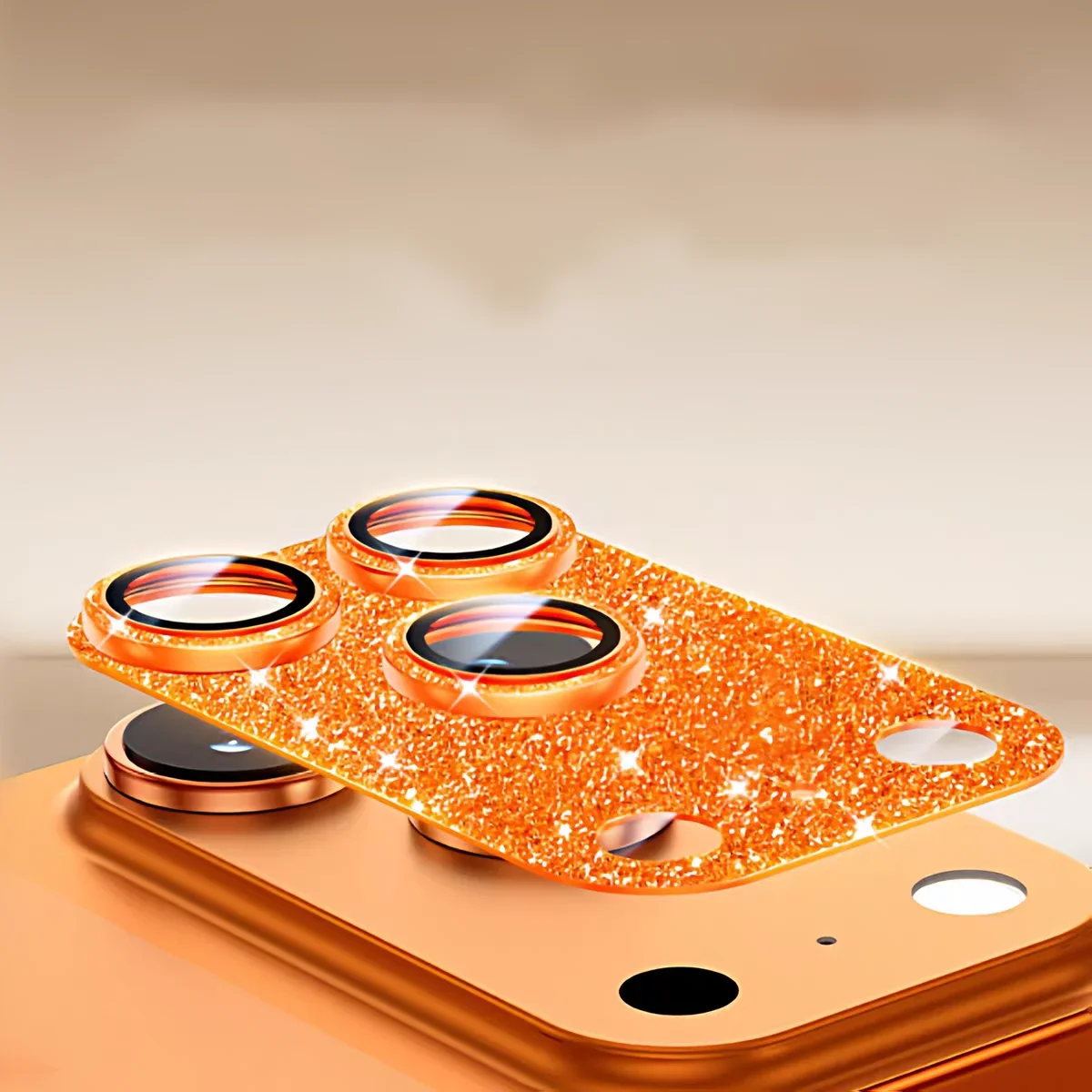 Protector de cámara de Metal con purpurina completa para IPhone 17 Pro Max Air 17Pro Sparkle HD, cubierta de anillo de lente de vidrio, película protectora - imagen 4