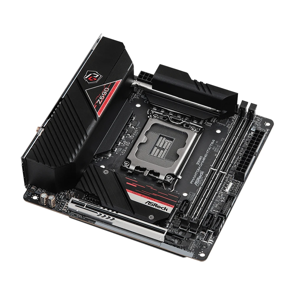 Placa base ASRock Z690 PHANTOM GAMING-ITX/TB4 compatible con Socket LGA1700 i9-14900K I5-12400F CPU 4xDDR5 USB3.2 Gen2 M.2 PCIe5.0 - imagen 5