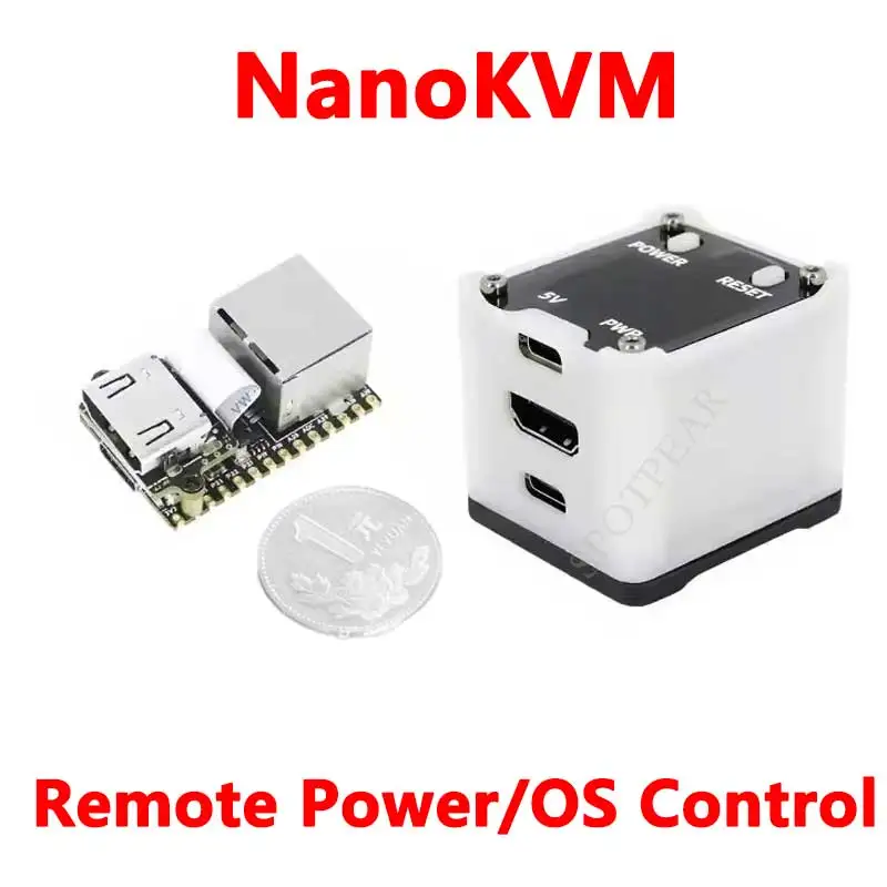 Sipeed NanoKVM KVM HDMI Administrador de control de sistema operativo remoto Instalación / Control de potencia / Servidor de escritorio remoto UART