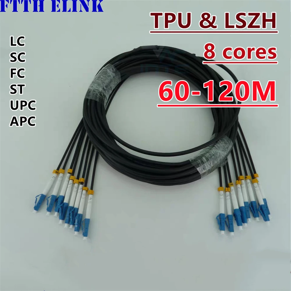 Cable fibra óptica monomodo LSZH TPU blindado avanzado