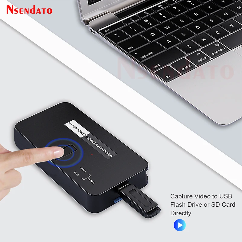 Ezcap284-Caja grabadora de juegos para Switch, XBOX, PS4, teléfono, grabación de vídeo, OBS, transmisión en vivo, 1080P, Ypbpr, AV, CVBS, captura de vídeo HDMI - imagen 5