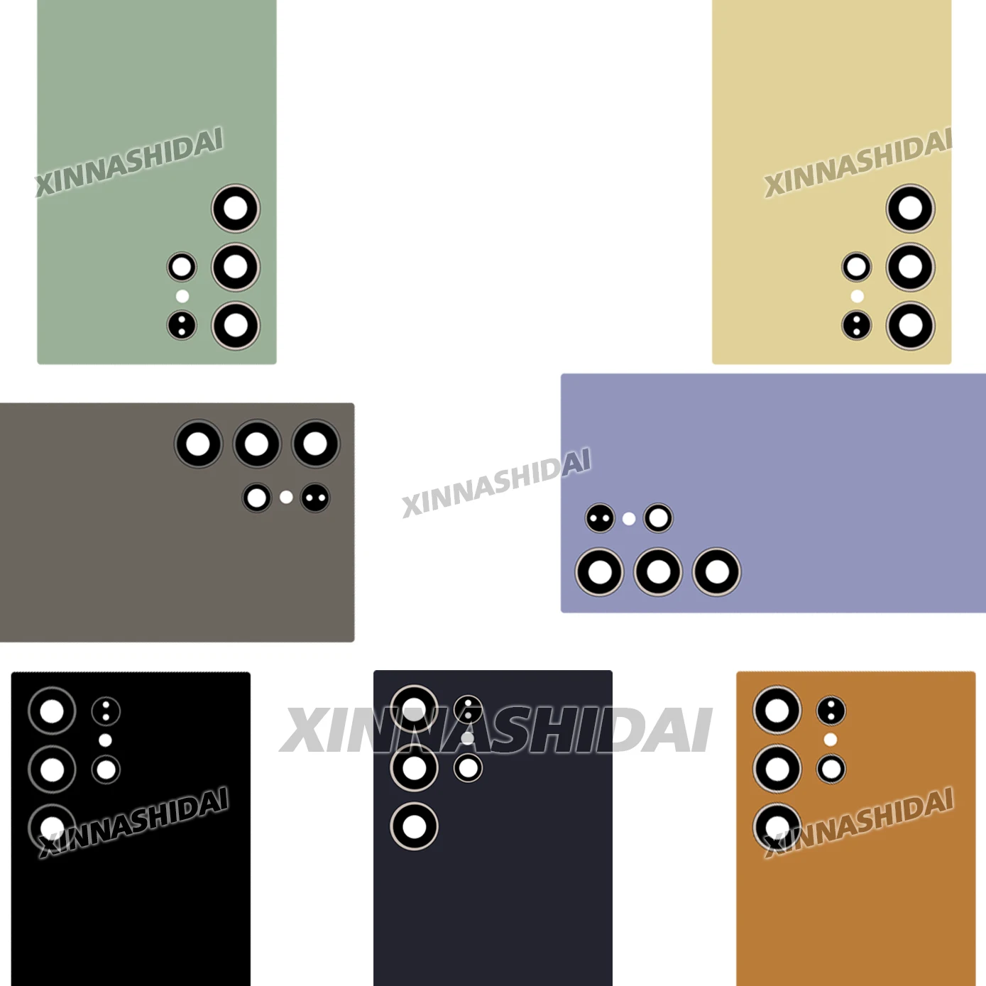 Nueva cubierta trasera de batería para Samsung Galaxy S24 Ultra, Panel de carcasa con cristal de cámara para Samsung S24U - imagen 4