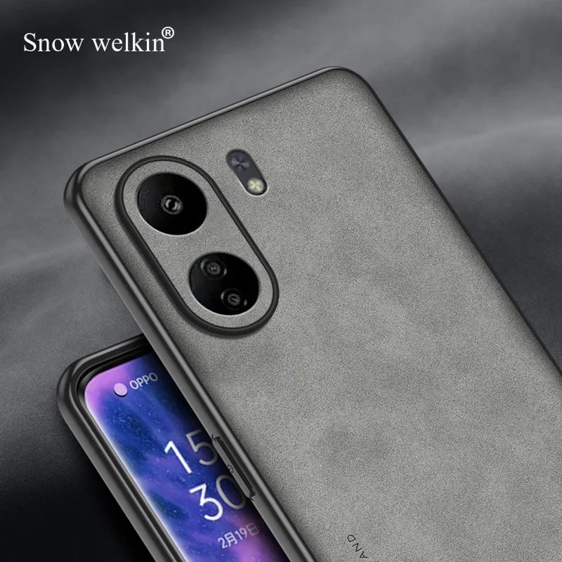 Funda de piel de oveja de lujo para Xiaomi Redmi 13C, carcasa de silicona a prueba de golpes, 4G, 5G - imagen 5