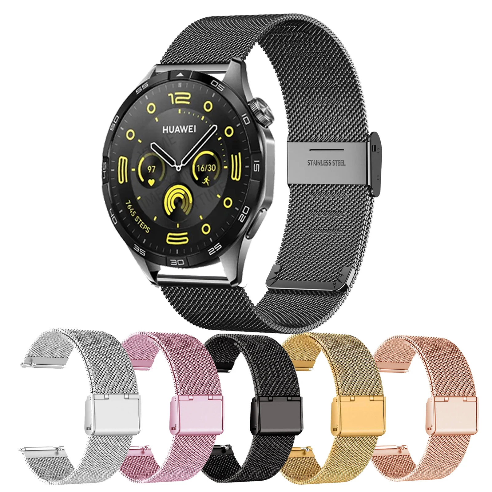 Para Huawei Watch 4/3/3 Pro/Buds/Ultimate pulsera 20mm 22mm correa de Metal para Huawei GT 4 3 2 46mm 42mm/GT3 GT2 Pro pulsera