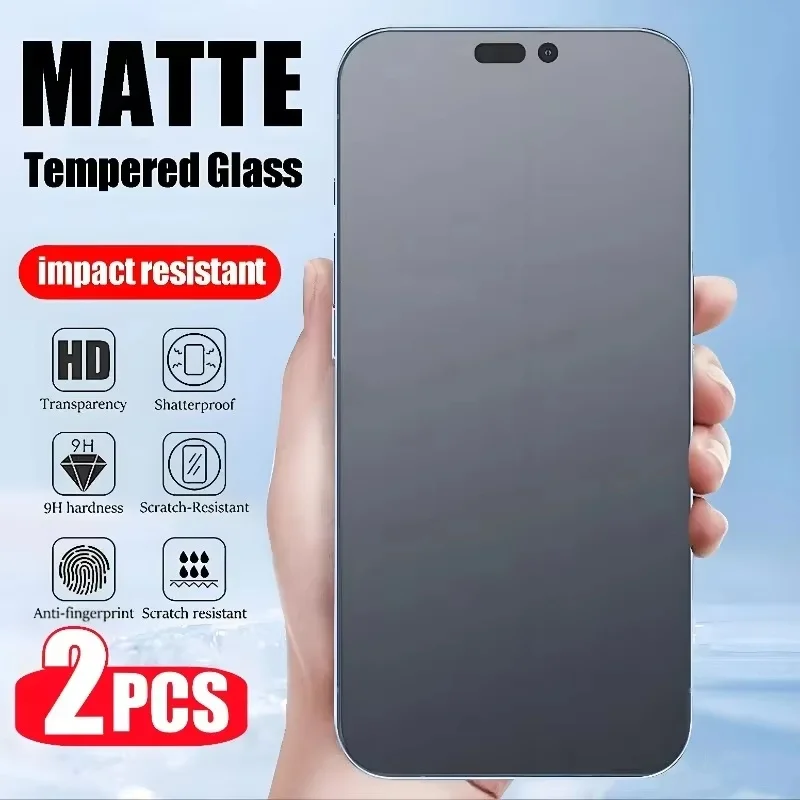 Protector de pantalla mate para Poco X6 X4 X5 F5 M6 Pro vidrio templado para Xiaomi Redmi Note 8 9 10 11 12 13 Pro 10C 13C 10T 12S A3