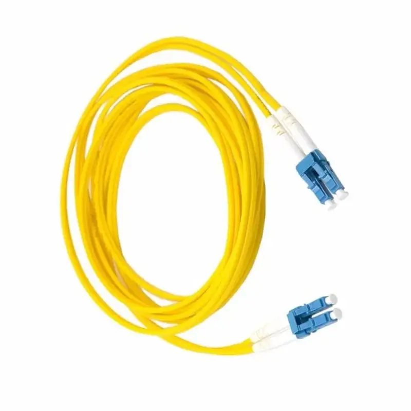 Cable de conexión de fibra Dual LC a LC, Cable de puente SM dúplex, óptica monomodo para red, 3m, 5m, 10m, 20m, 10 pies, 16 pies, 33 pies y 66 pies