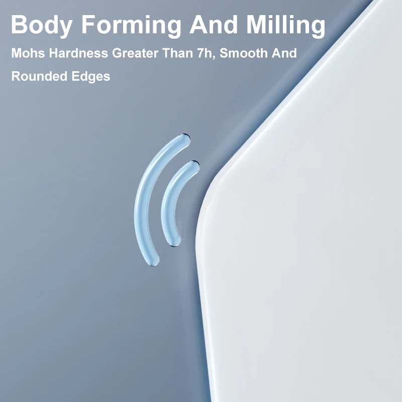 Ajazz MP05 Alfombrilla de ratón para juegos de vidrio templado blanco 400x450x4 mm Superficies micrograciosas ultrasuaves Alfombrilla de ratón con base de goma antideslizante - imagen 4