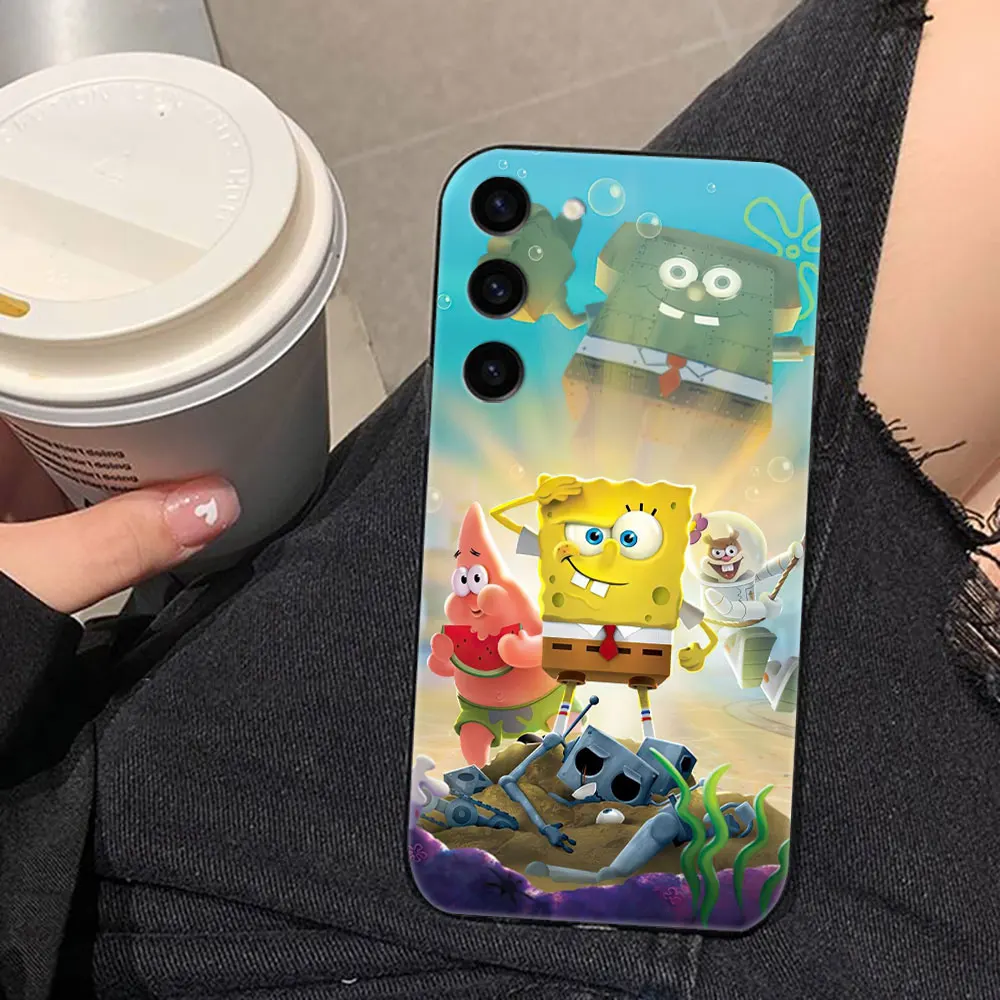 S-SpongeBob S-SquarePants Funda de teléfono para Samsung Galaxy S25 S24 S23 S22 S21 S20 FE S10 S9 PLUS ULTRA Funda Capa Shell - imagen 5