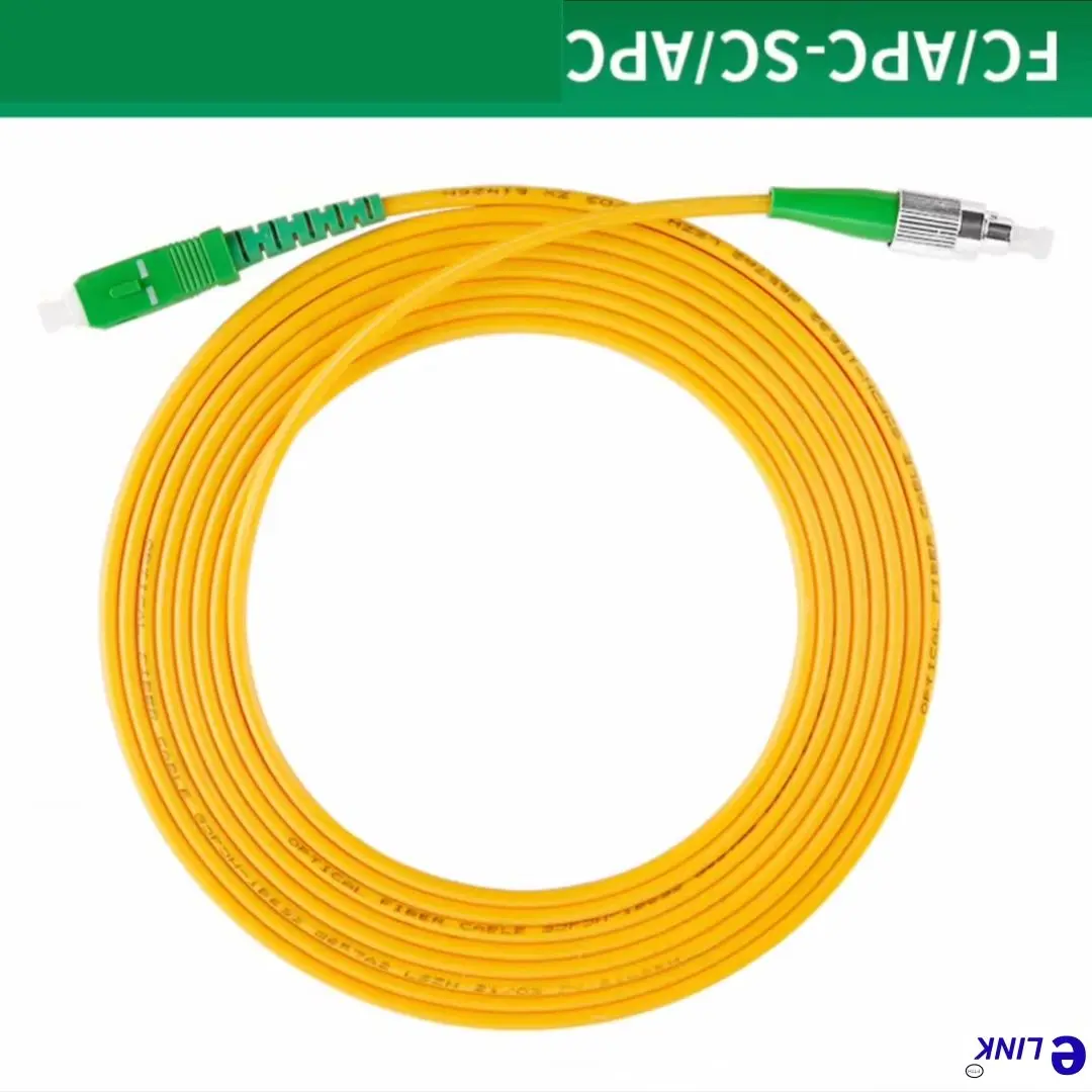 Cable de conexión óptico monomodo SC/APC-FC/APC 1m 5m 10m 50m 100m simplex SM 30m 20m puente de fibra SCAPC G652D envío gratis ELINK