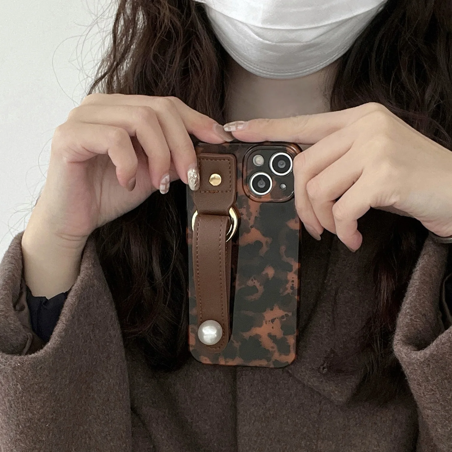 Funda de cuero con correa para iPhone 14pro 12ProMax Apple 13 11