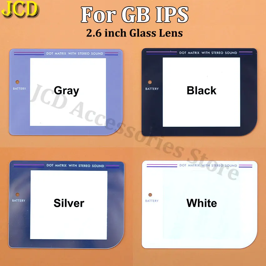 JCD lente de cristal de pantalla LCD de alta luminosidad de 2,6 pulgadas para GameBoy Classic GB DMG IPS cubierta protectora de lente de espejo