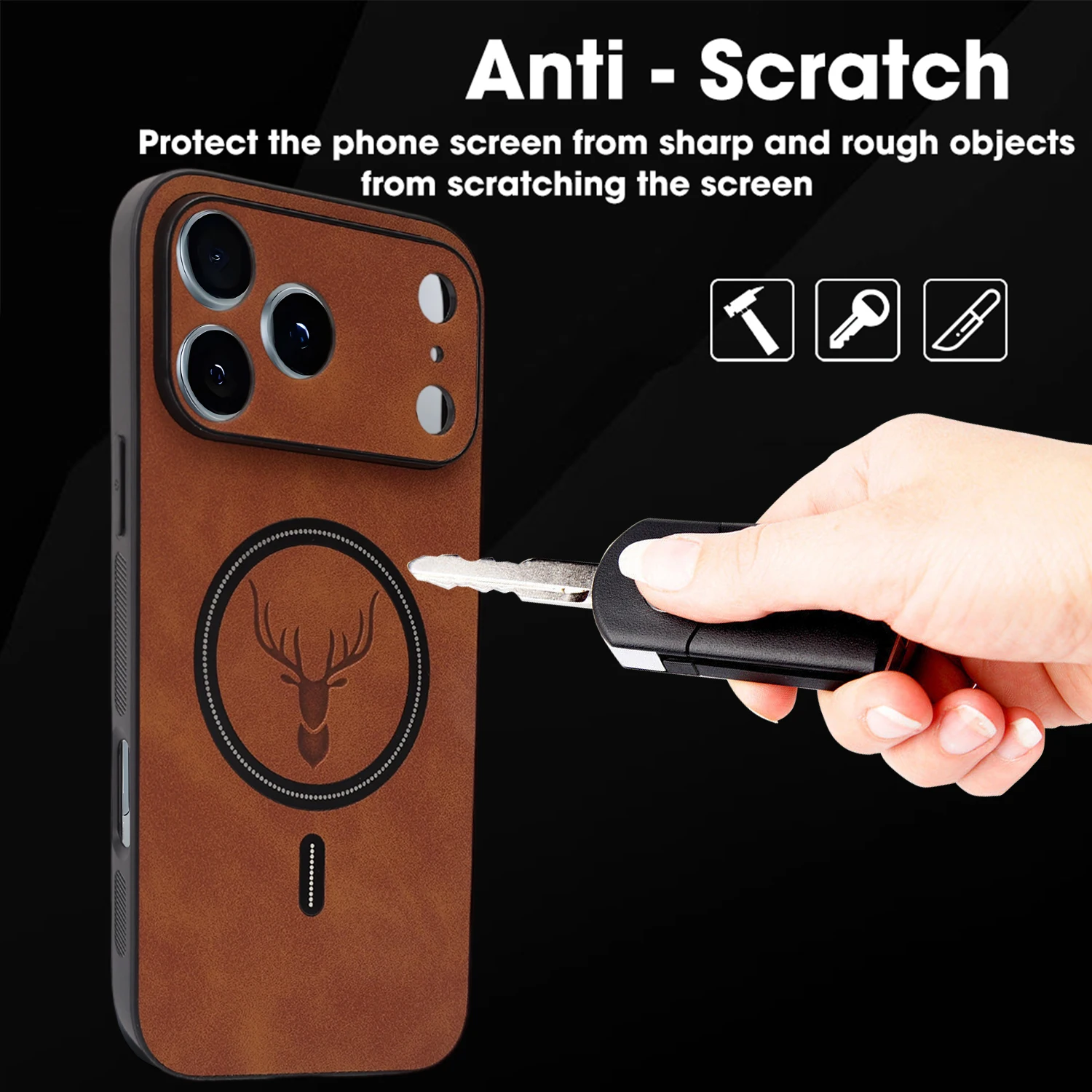 Funda magnética de lujo a prueba de golpes para Magsafe iPhone 17 Pro Max, funda de carga magnética para iPhone 17 17Air 17Pro, accesorios - imagen 3