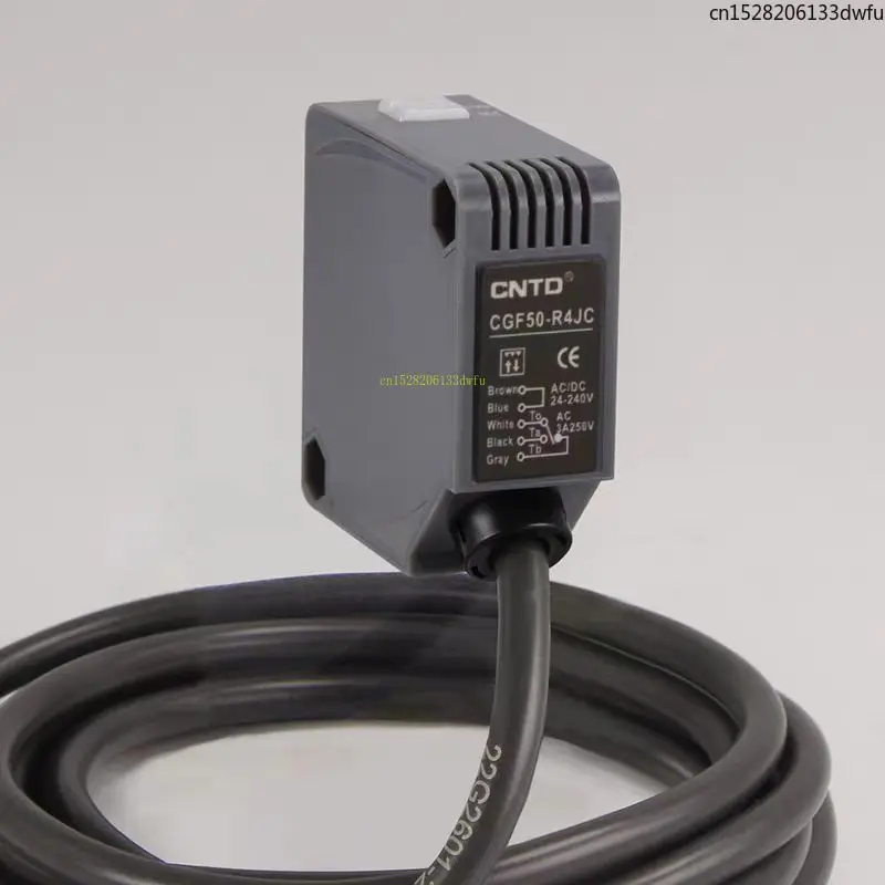 CNTD interruptor fotoeléctrico cuadrado de reflexión de espejo CGF50-R4JC Sensor M50 normalmente abierto + normalmente cerrado 24V - imagen 3