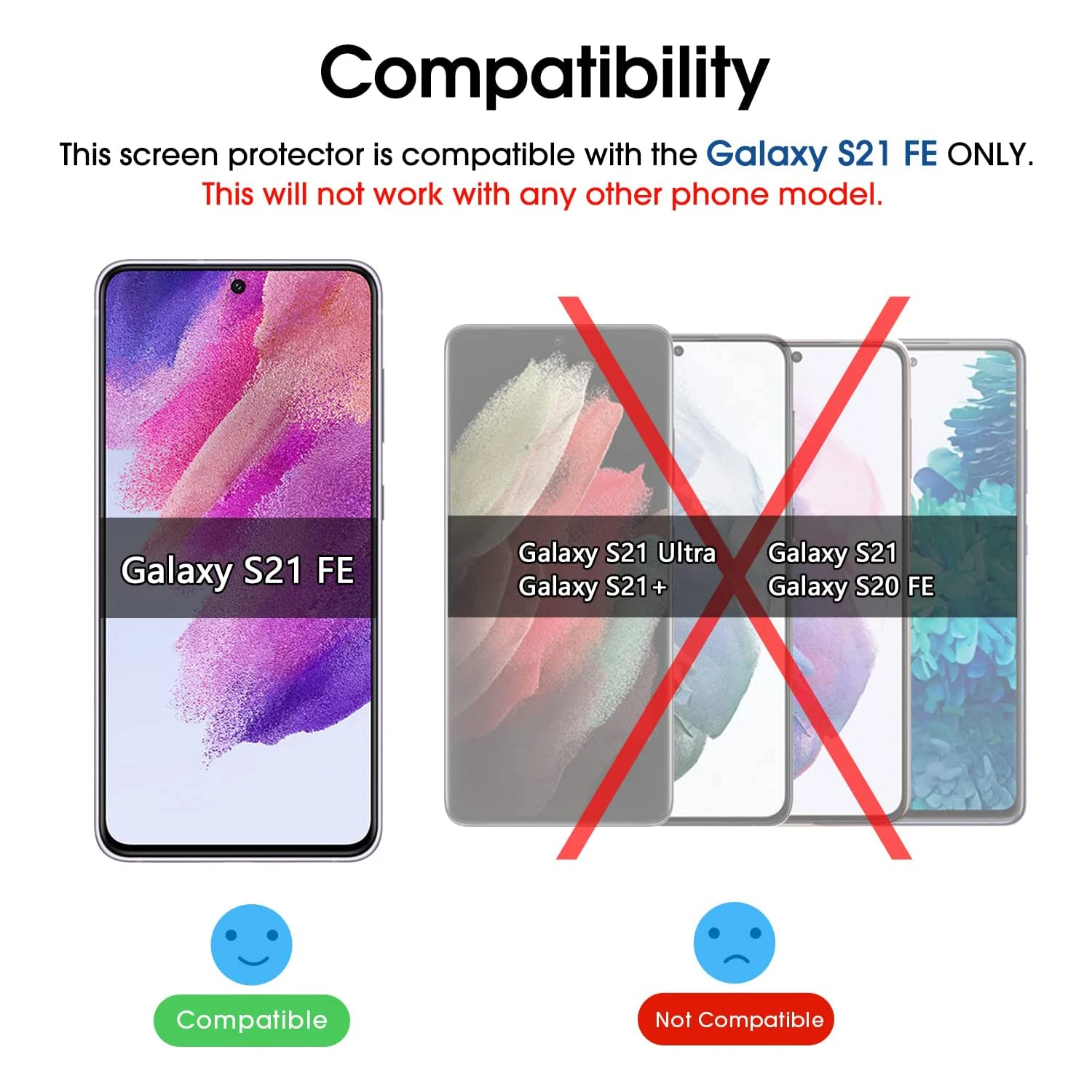 2/4 piezas de vidrio templado para Samsung Galaxy S21 FE 5G HD protector de pantalla - imagen 2