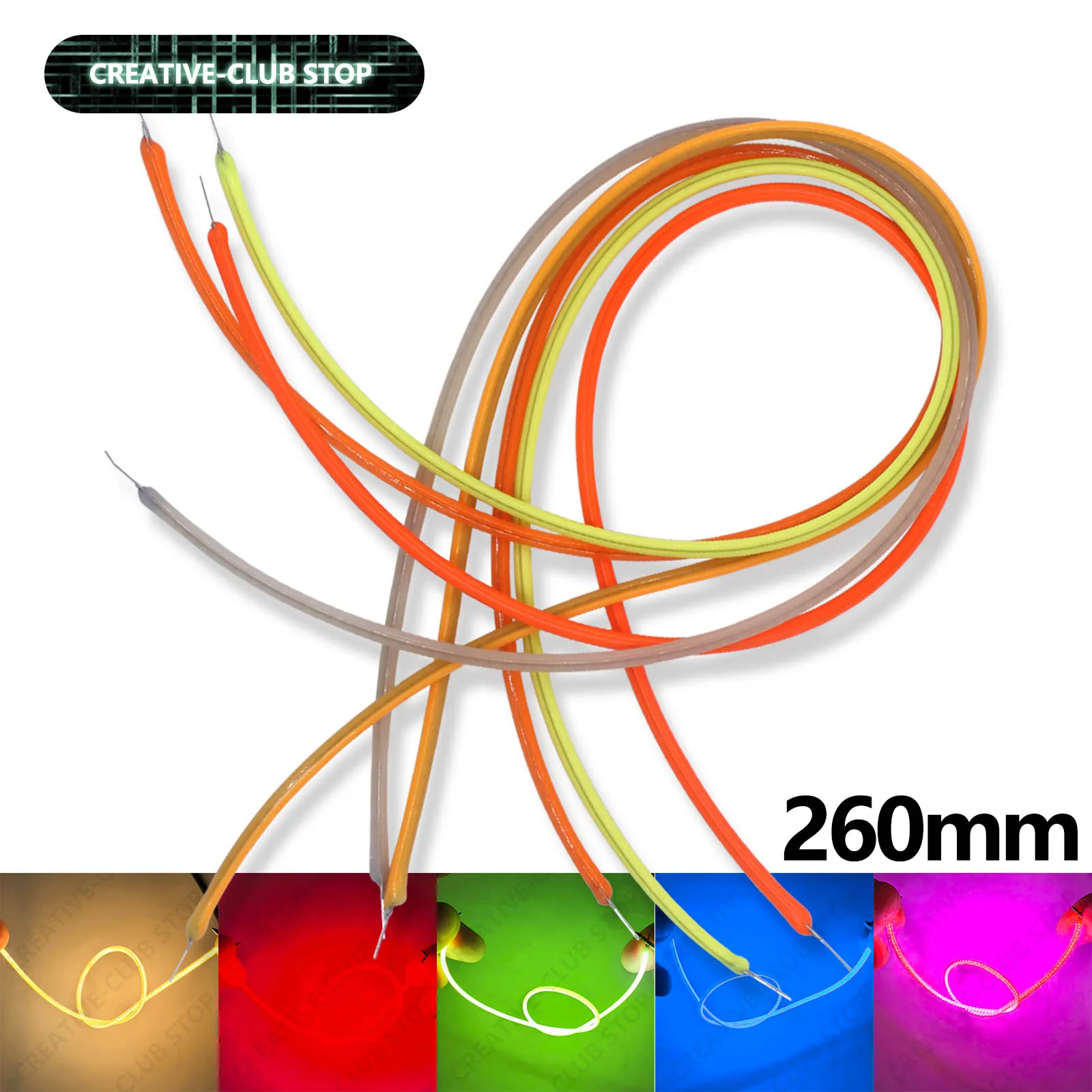 FILAMENTOS LED suaves de diodo, Lámpara decorativa de Navidad, filamento Flexible, Retro, Edison, 3V, 260mm - imagen 2