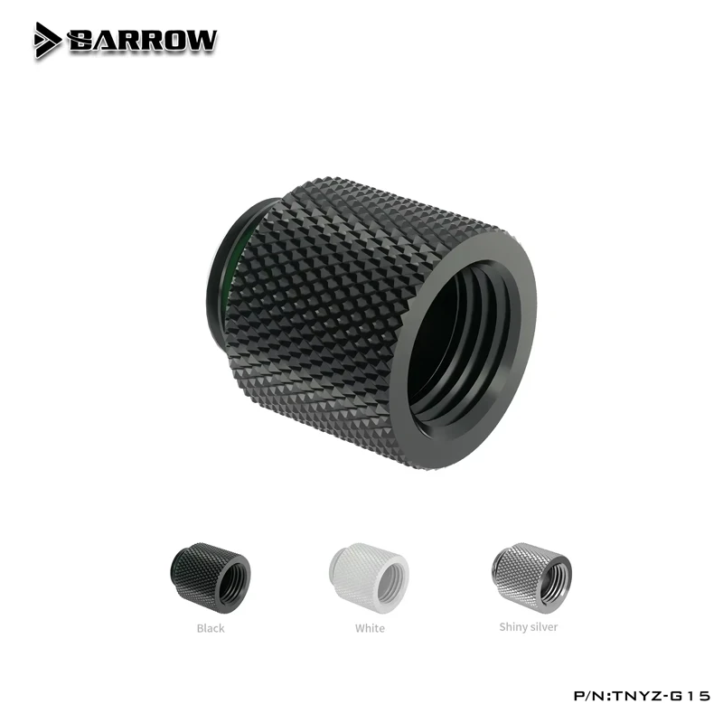 Accesorio extensor de refrigeración por agua para PC Barrow, pieza de conexión de tubo duro G1/4 ''M-F, extensión de 7,5mm, 10mm, 15mm, 20mm, 30mm, 40mm opcional - imagen 5