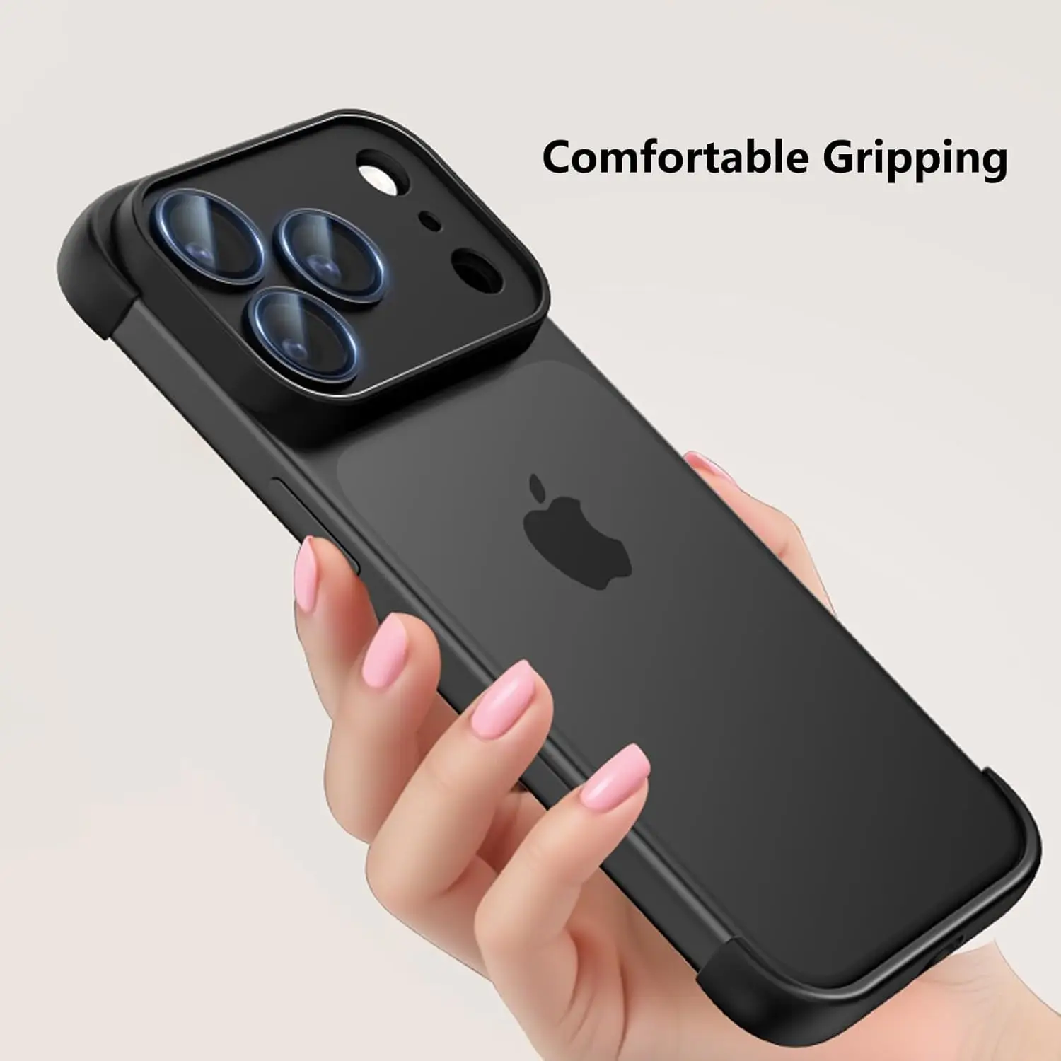 Funda de parachoques sin marco naranja con Protector de lente de cámara para iPhone Air 17 Pro Max 16 Plus 15 14 13 12 cubierta protectora de teléfono - imagen 2