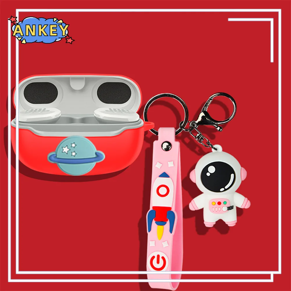 Estuche de dibujos animados para auriculares inalámbricos JBL Endurance Race, caja con colgante encantador - imagen 4