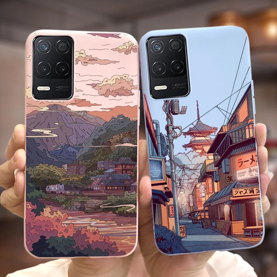 Para Realme 8 5G funda RMX3241 Linda funda pintada de moda funda de teléfono de silicona suave para Realme 8S Realme8 S 5G RMX3381 Fundas Coque - imagen 3