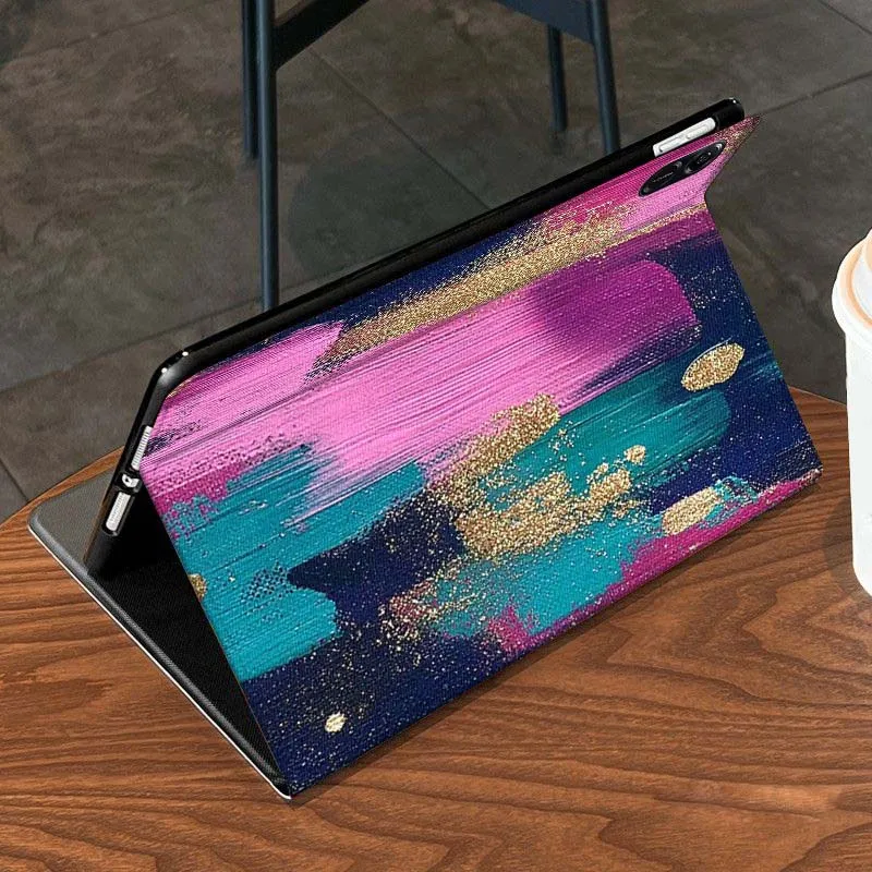 Arte formas geométricas color para Honor Tab Pad MagicPad Tablet 6 7 8 9 10 13 V7 V8 X8a X9a X9 X8 GT GT2 Pro funda para tableta