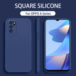 Funda de silicona OPPO A16/A54/A74 con protección de cámara