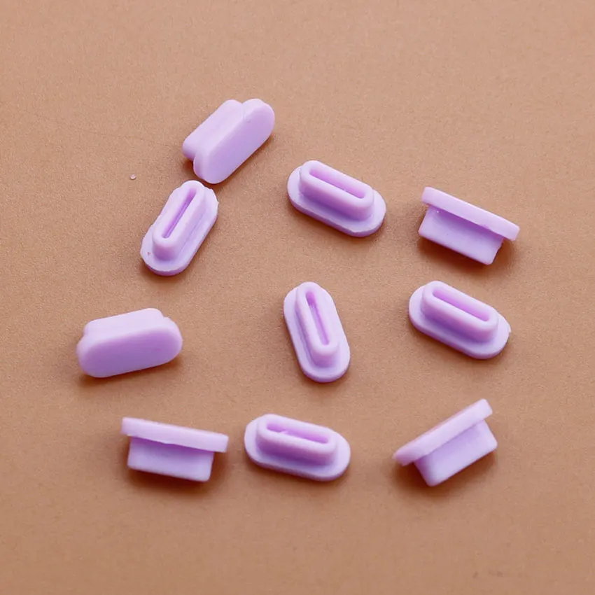 10 Uds. Puerto de carga USB tipo C tapón antipolvo de silicona cubierta de enchufe antipolvo para Iphone Samsung Huawei Xiaomi tapa de enchufe antipolvo para teléfono - imagen 5