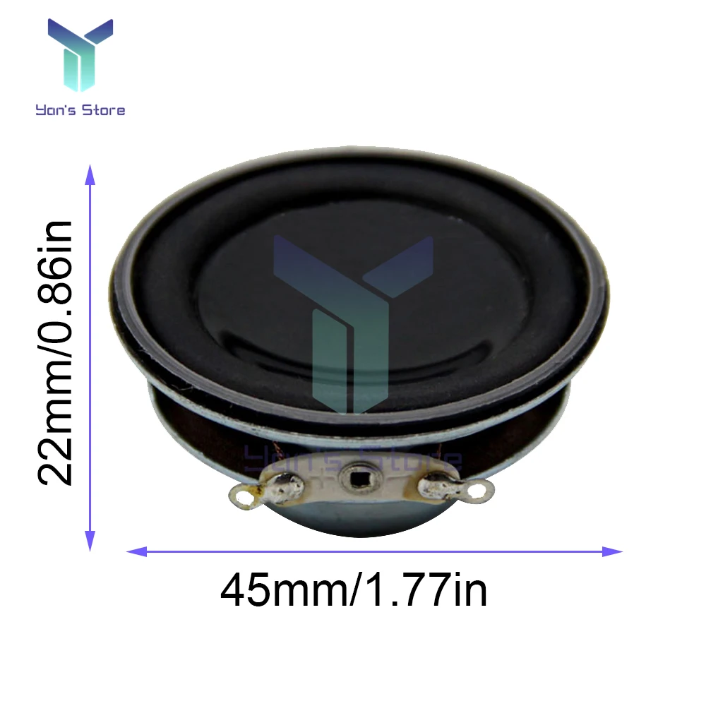 Altavoz acústico 4 Ohm 5W 4R 45MM, altavoz de graves magnético interno, Woofer, altavoz Multimedia, bricolaje para cine en casa - imagen 5