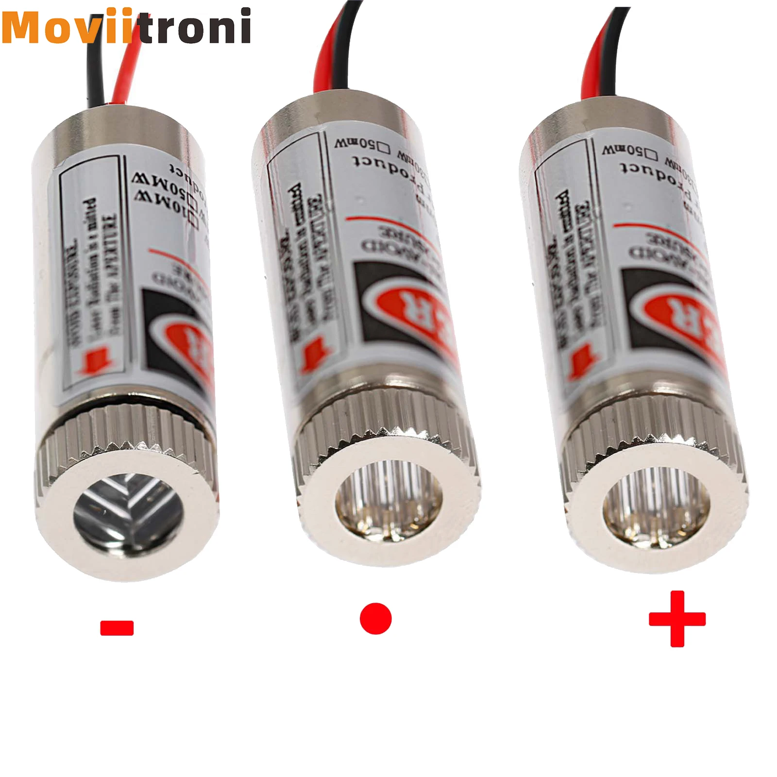 Módulo Industrial de línea roja de punto/línea/cruz láser, longitud Focal ajustable, 650nm, 12mm, 5mw