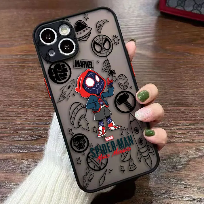 Funda de teléfono mate Marvel Space Ironman Spider-Man para HUAWEI P40 MATE 20 30 NOVA 3I 4 7 7I 6 Y70 Y6P Y9 HONOR 20 70 90 X7 X8 - imagen 4
