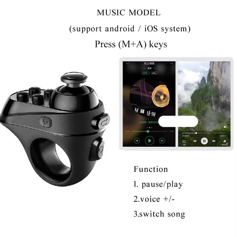 Mini Ratón Inalámbrico Finger Joystick – PC Tablet Móvil - imagen 4