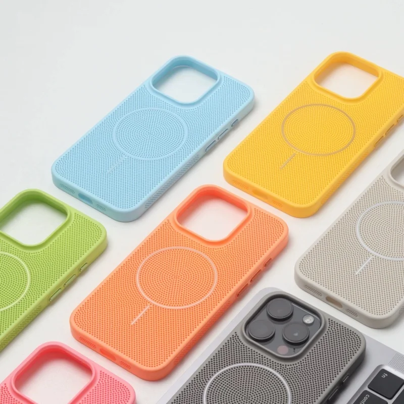 Funda de teléfono Magsafe con disipación de calor hueca ultrafina para iPhone 16 15 14 13 12 11 Pro Max, cubierta dura de PC mate con carga inalámbrica