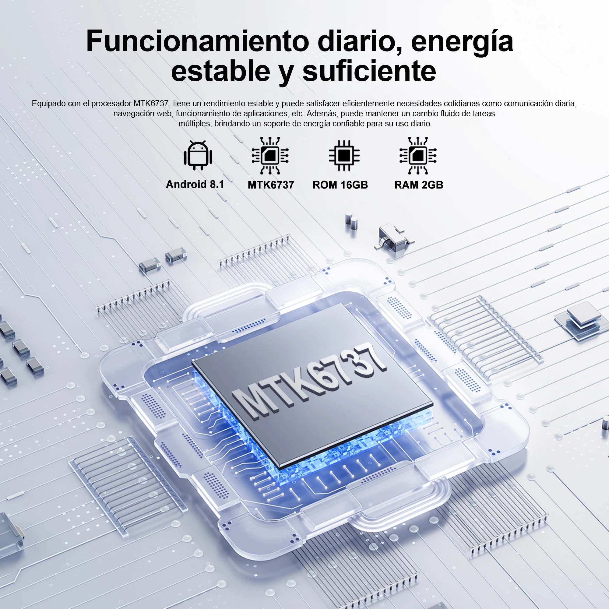 SERVO F21 SLIDE 4G LTE botón Smartphone sistema Android 2GB + 16GB Google Play WiFi FM 3,0 "pantalla táctil teléfono inteligente 2 SIM en espera - imagen 3