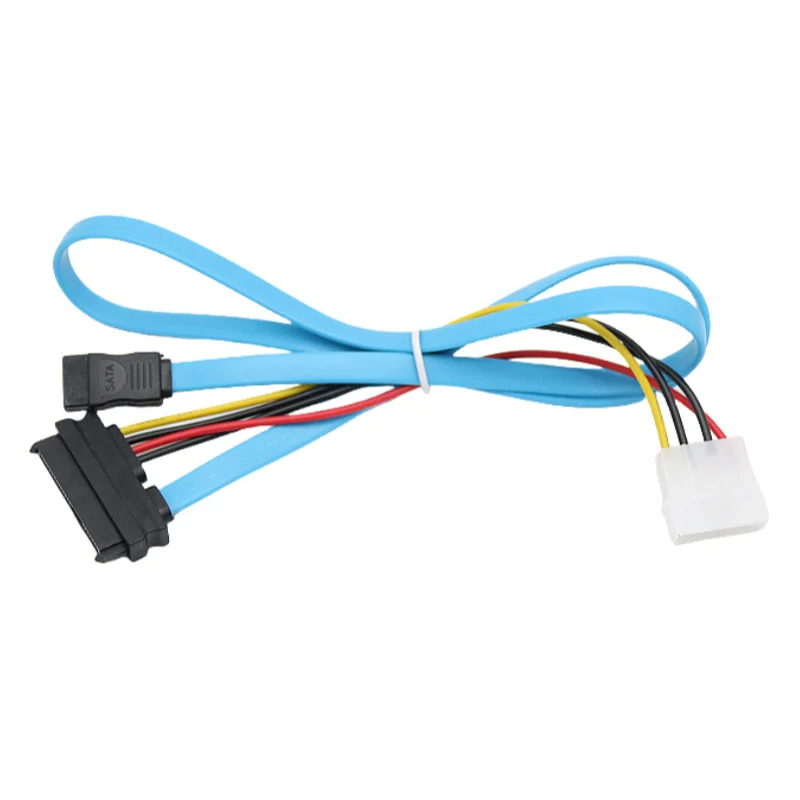 Cable de datos de disco duro SAS29 Pin SFF-8482 de 0,7 M Cable de conexión integrado de alimentación y datos de servidor SAS a SATA - imagen 3