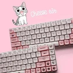 Keycaps PBT XDA Gato y Rosas DYE-SUB para Teclado Mecánico Cherry MX