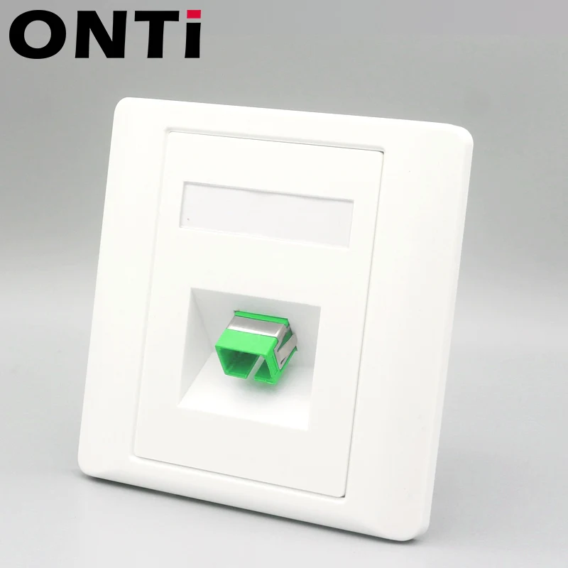 Placa de enchufe de pared de fibra ONTi, placa frontal de Panel de fibra óptica SC LC ST, enchufe de salida tipo 86, 10 unids/lote - imagen 4