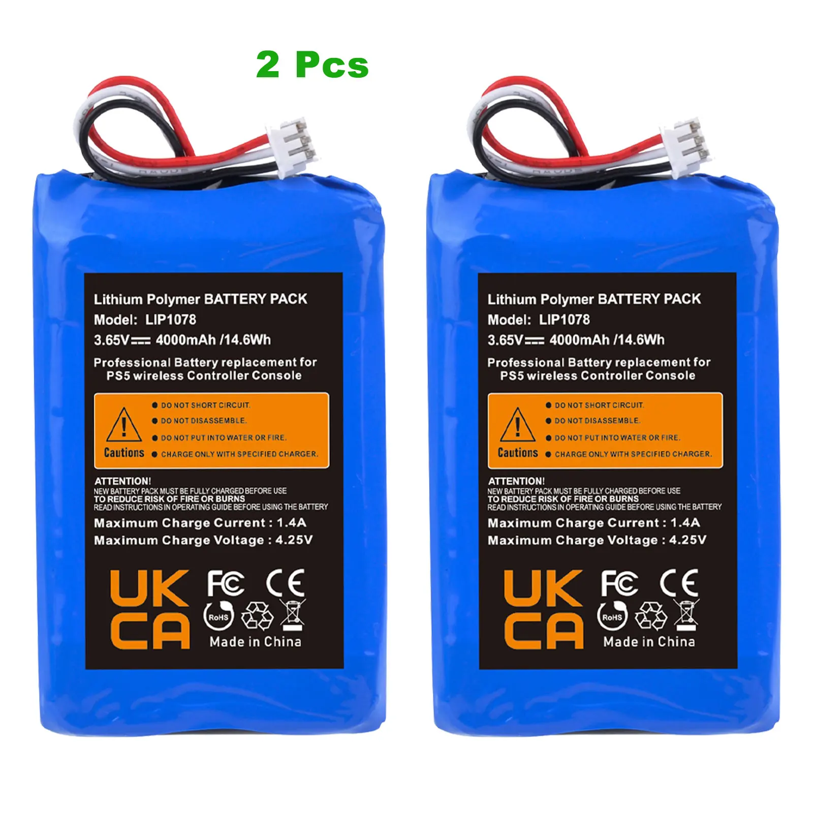 2 pcs batteries