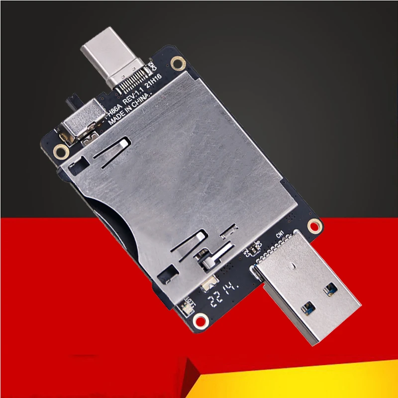 Convertidor elevador de adaptador CF Express A USB 3,1 tipo A/tipo C, lector de tarjetas CFexpress de 10Gbps para tarjeta de memoria de 2TB CF Express tipo B