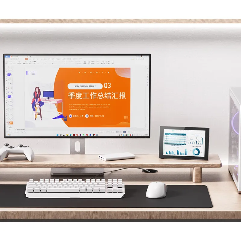 Jonsbo-pantalla secundaria DS8 D31/D41, carcasa LCD de alta definición, pantalla de chasis de escritorio, pantalla secundaria de 8 pulgadas - imagen 4