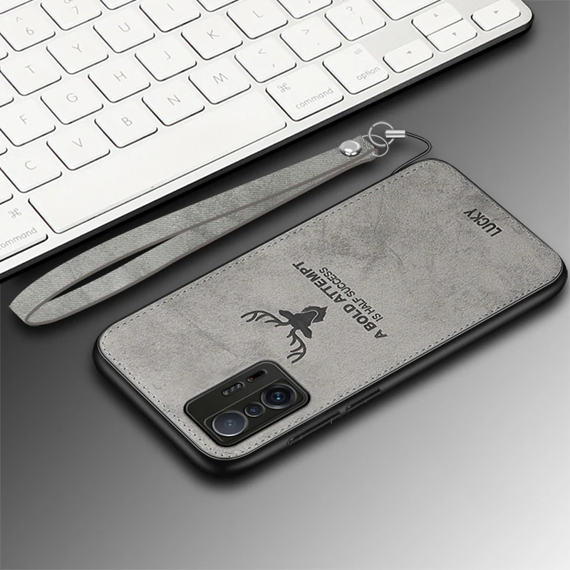Funda de tela clásica para Xiaomi 17 Pro Max 15 Ultra 15T 14 14T 13 13T 12 11 12T 11T Pro imán incorporado cubierta de ciervo de la suerte