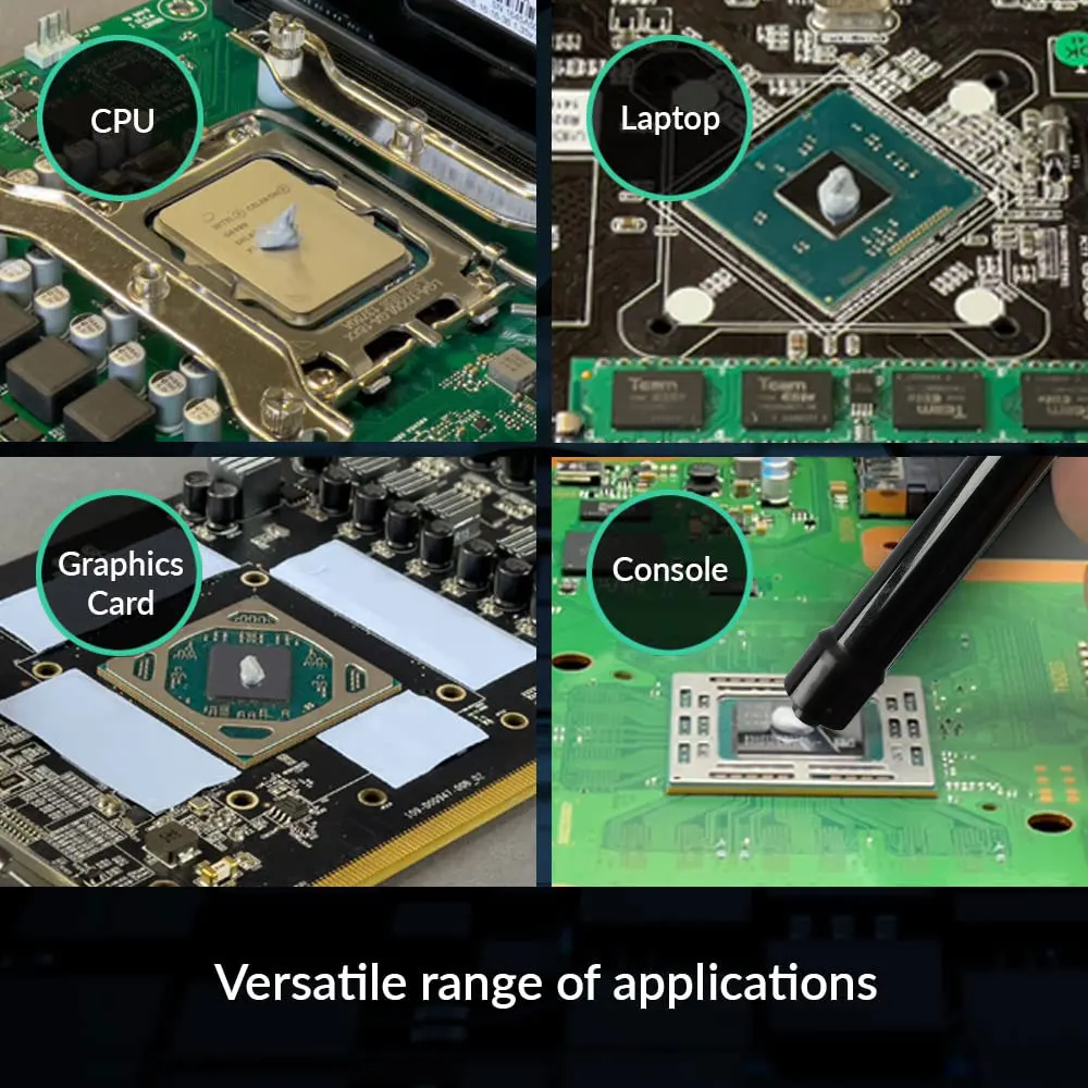 UPSIREN Grasa térmica microcápsulas de metal líquido - fácil de usar - imagen 4