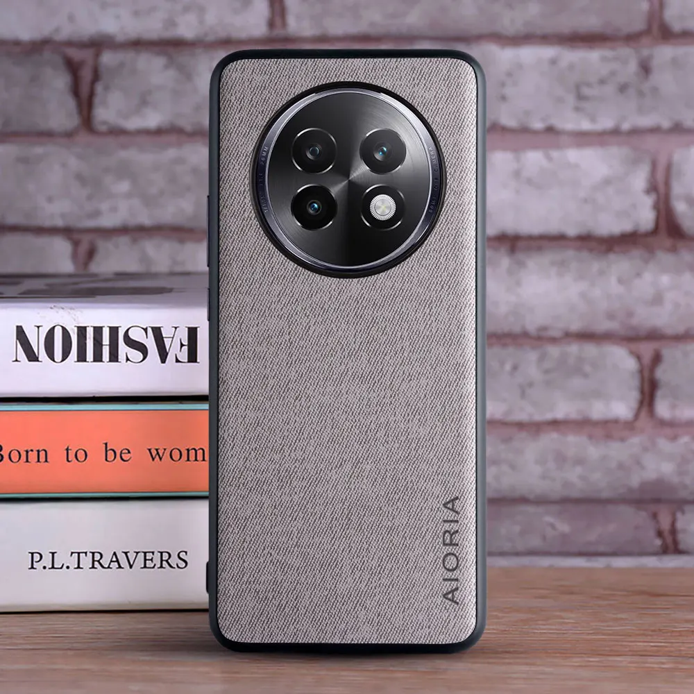 Funda de cuero textil para Realme 13 Plus 13 Pro 13 Pro Plus, funda de teléfono de material duro para Realme 13 Pro Plus - imagen 3