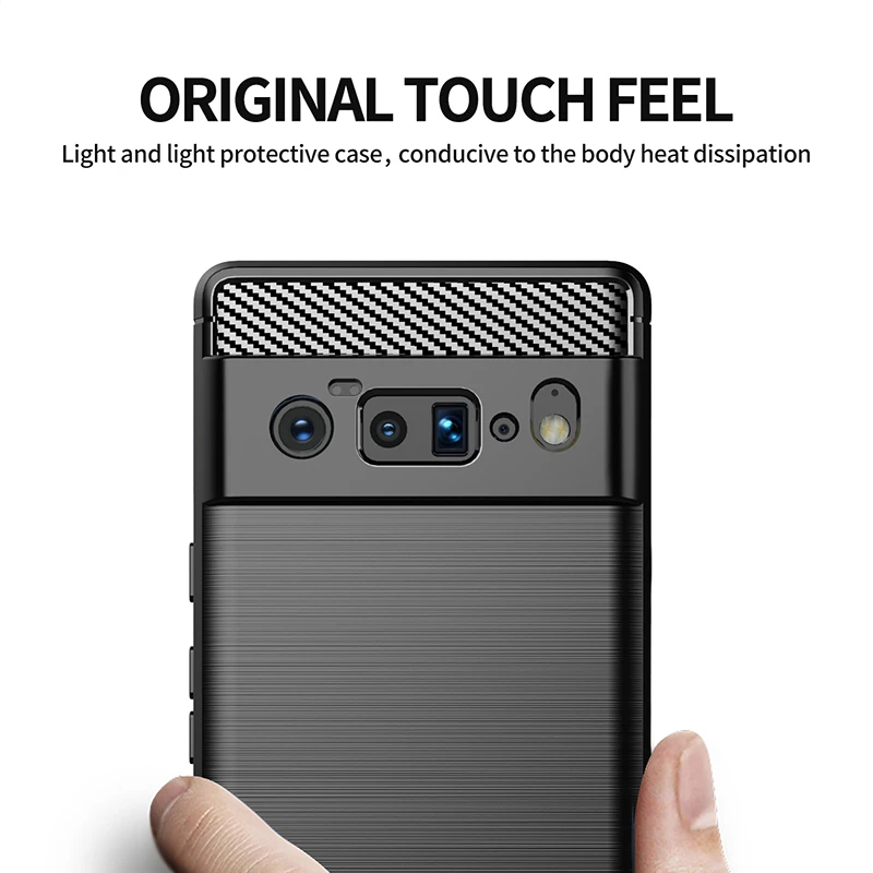 Funda de silicona para Google Pixel 6 Pro, carcasa protectora de goma para Pixel 7 Pro, 6A, 5 XL, 5A, 4 - imagen 3
