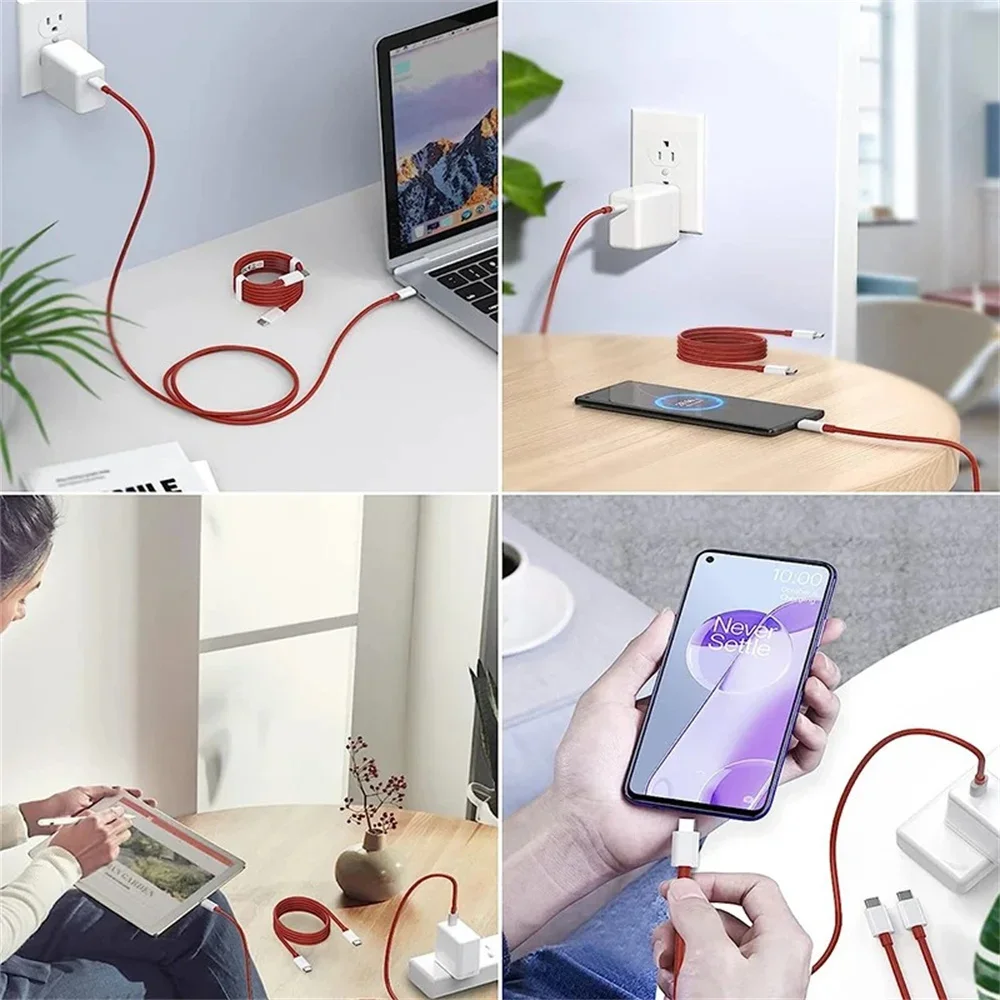 PD 65W USB C a USB C Cable de carga rápida cargador de teléfono Cable de datos para Oneplus Ace 12 11 10T 9 8T 7T 6A tipo C Cable de carga rápida - imagen 5